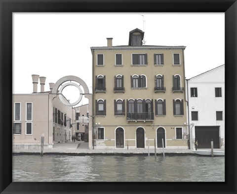 Framed Venetian Facade Photos VII Print