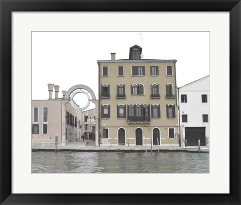 Framed Venetian Facade Photos VII Print