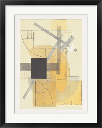 Framed Mapping Bauhaus III Print