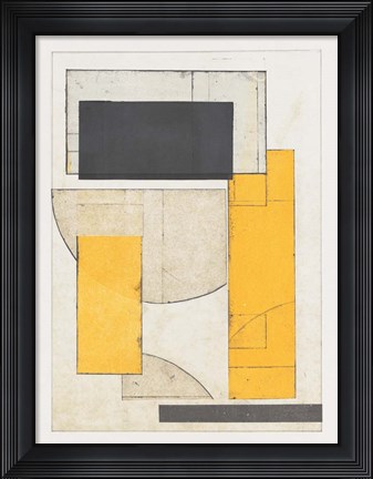 Framed Mapping Bauhaus IV Print