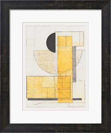 Framed Mapping Bauhaus V Print