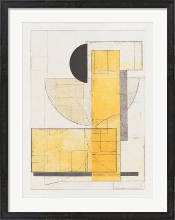 Framed Mapping Bauhaus V Print