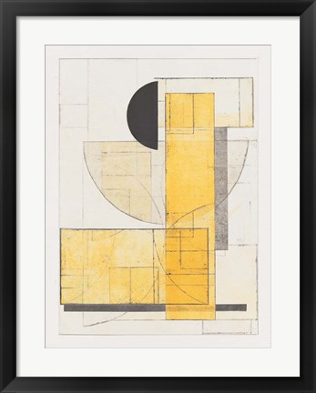 Framed Mapping Bauhaus V Print