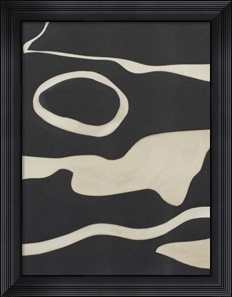 Framed Tides in Sepia II Print