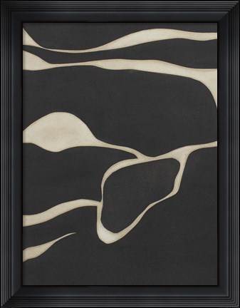 Framed Tides in Sepia III Print