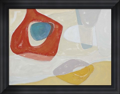 Framed Tidelands Abstract I Print