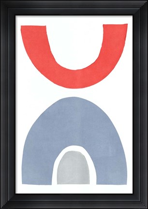 Framed Primary Arches I Print