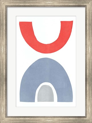 Framed Primary Arches I Print