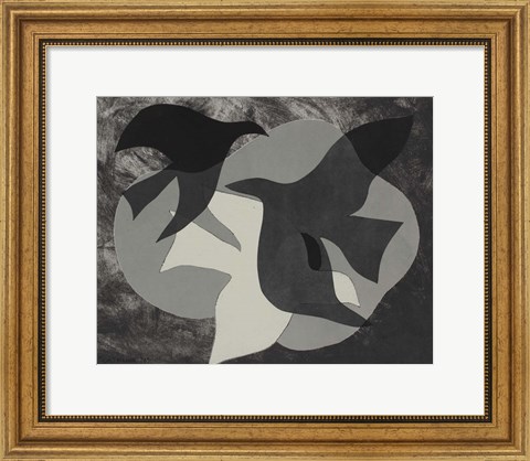 Framed Dove Composition II Print