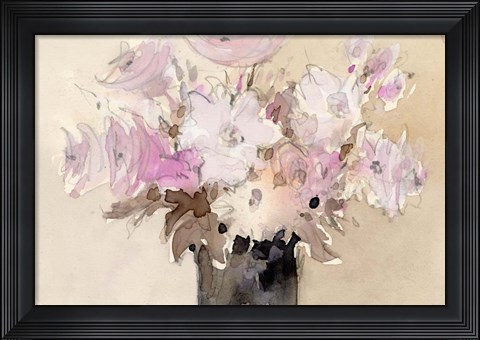 Framed Mauve Arrangement II Print