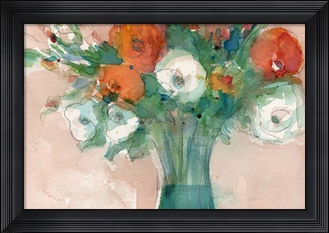 Framed Abundant Bouquet I Print