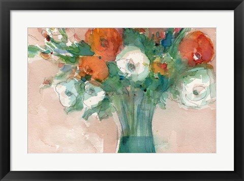 Framed Abundant Bouquet I Print