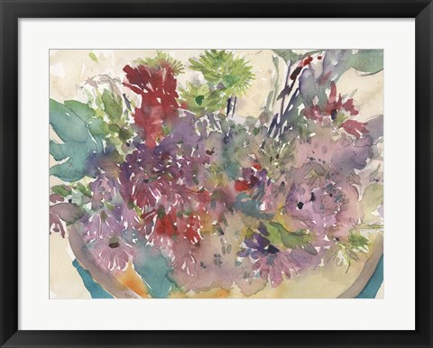 Framed Assorted Summer Planter II Print