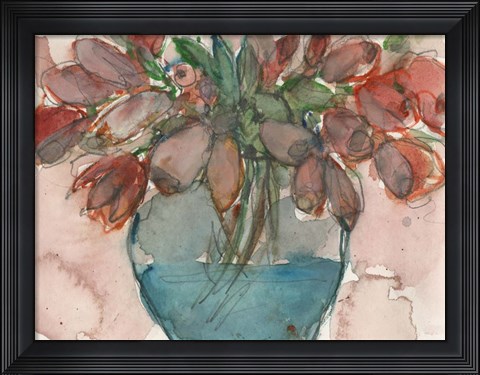 Framed Elegance Bouquet I Print