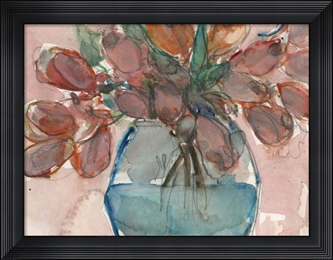 Framed Elegance Bouquet II Print