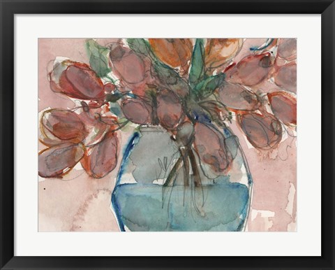 Framed Elegance Bouquet II Print