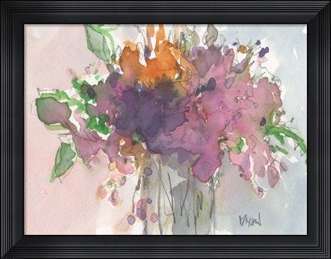 Framed Floral Charm II Print