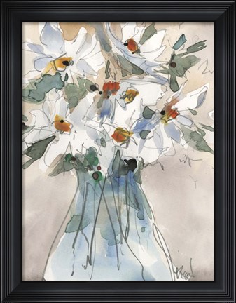 Framed Daisy Point of View II Print