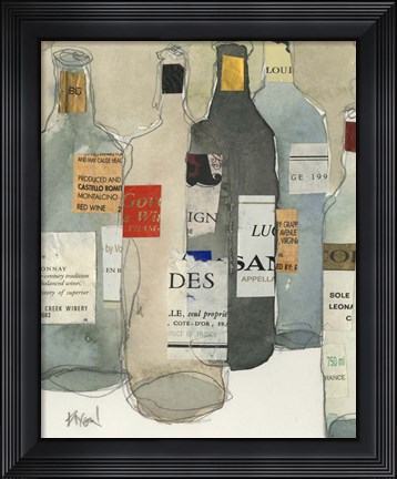 Framed Wine Bar Moment I Print