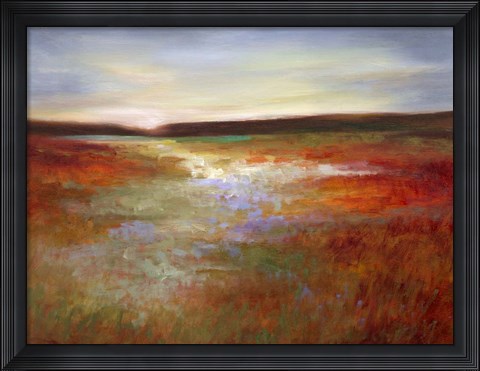 Framed Light Across the Meadow I Print