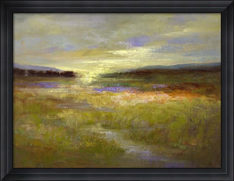 Framed Light Across the Meadow II Print