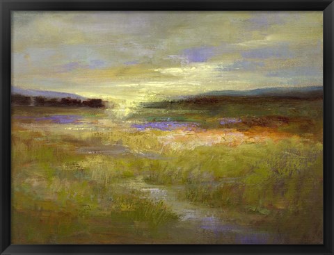 Framed Light Across the Meadow II Print