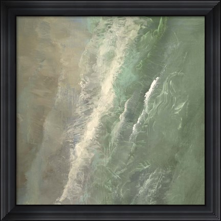 Framed Aerial Coast I Print