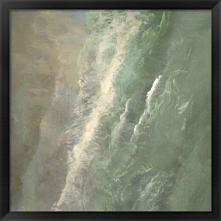 Framed Aerial Coast I Print