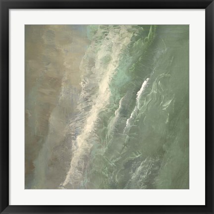 Framed Aerial Coast I Print