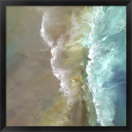 Framed Aerial Coast III Print