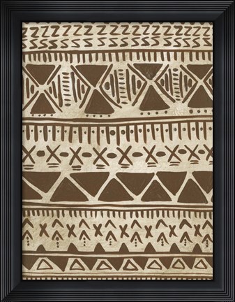 Framed Tribal Markings II Print
