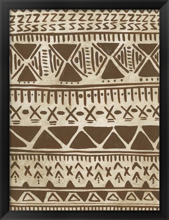 Framed Tribal Markings II Print