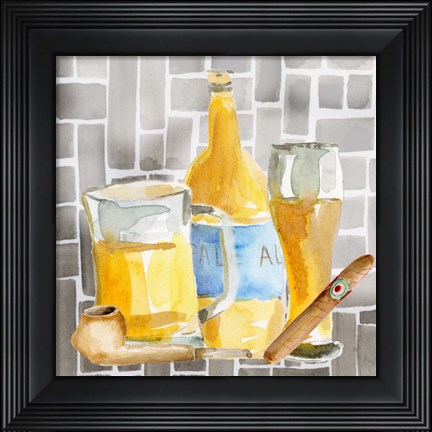 Framed Man Cave II Print