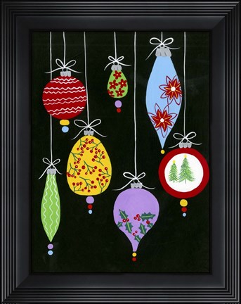 Framed Jazzy Christmas I Print