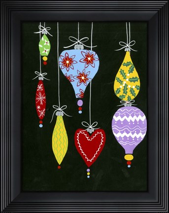 Framed Jazzy Christmas II Print
