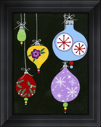 Framed Jazzy Christmas III Print