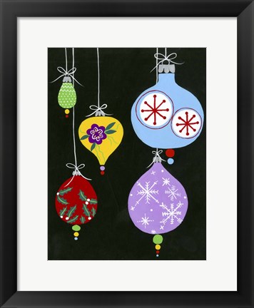 Framed Jazzy Christmas III Print