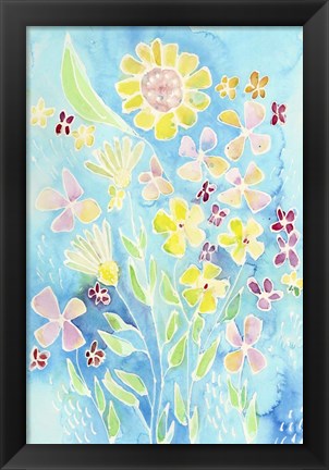 Framed Snappy Floral I Print