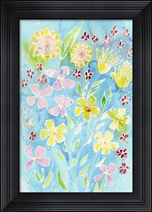 Framed Snappy Floral II Print