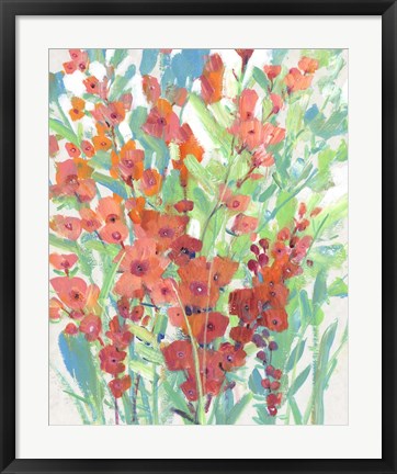 Framed Tropical Summer Blooms I Print