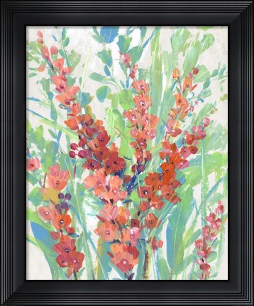 Framed Tropical Summer Blooms II Print