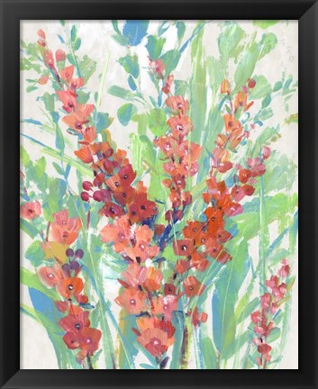 Framed Tropical Summer Blooms II Print