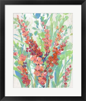 Framed Tropical Summer Blooms II Print