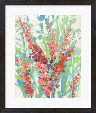 Framed Tropical Summer Blooms II Print