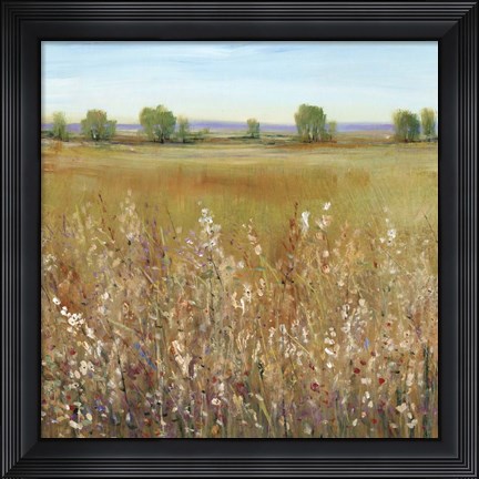 Framed Abundance of Wildflowers I Print