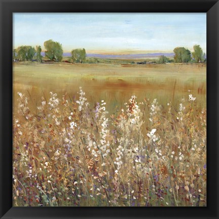 Framed Abundance of Wildflowers II Print