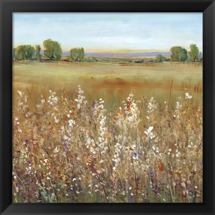 Framed Abundance of Wildflowers II Print