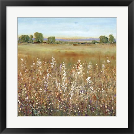 Framed Abundance of Wildflowers II Print