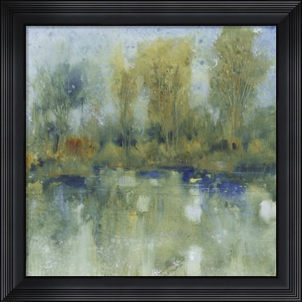 Framed Pond Reflection I Print
