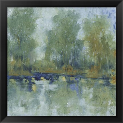 Framed Pond Reflection II Print